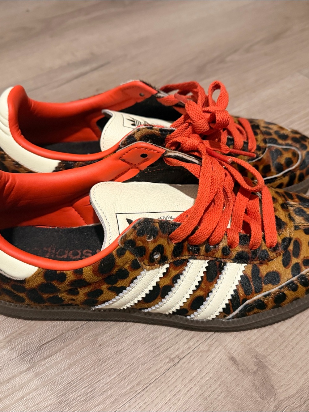 Leopard Print Adidas Sneakers.